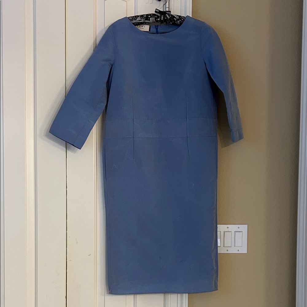 Marni Elegant Slate Long Sleeve Dress
